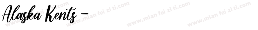 Alaska Kents 字体字体转换